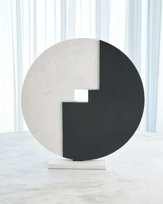 Stone Medallion Sculpture